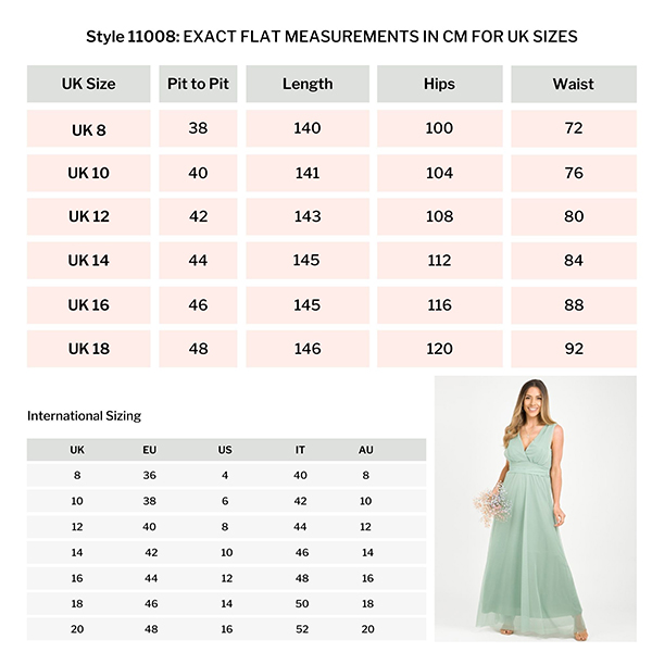 11008 Bridesmaid Dress Size Guide 600x600 